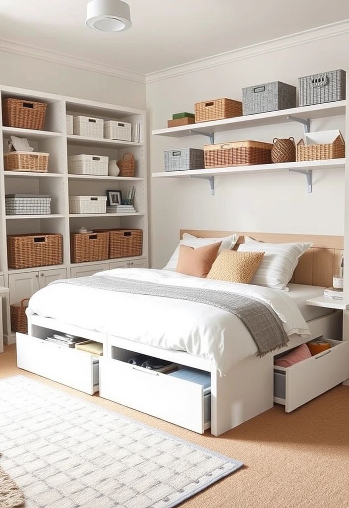 21 IKEA Bedroom Ideas That Will Transform Your Space Into a Cozy Sanctuary! - 7. Stylish Storage Solutions