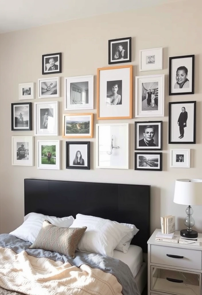 21 IKEA Bedroom Ideas That Will Transform Your Space Into a Cozy Sanctuary! - 18. Personalized Gallery Wall