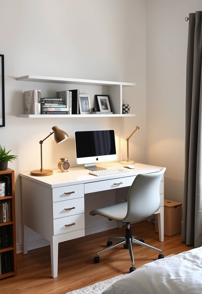 21 IKEA Bedroom Ideas That Will Transform Your Space Into a Cozy Sanctuary! - 13. Functional Workspace