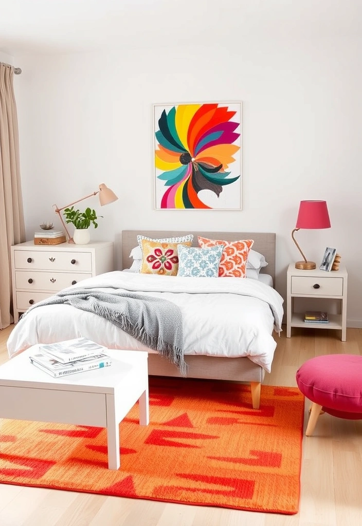 21 IKEA Bedroom Ideas That Will Transform Your Space Into a Cozy Sanctuary! - 15. Color Pop Accents