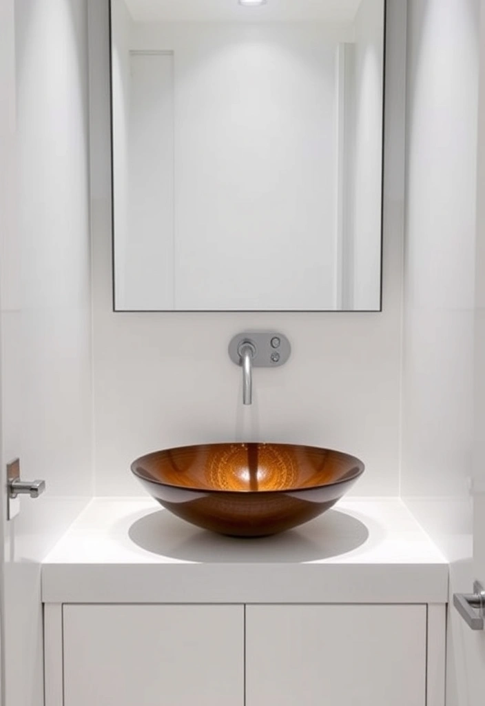 21 Stunning White Bathroom Ideas That Will Make You Want to Renovate NOW! - 16. Unique Sink Designs
