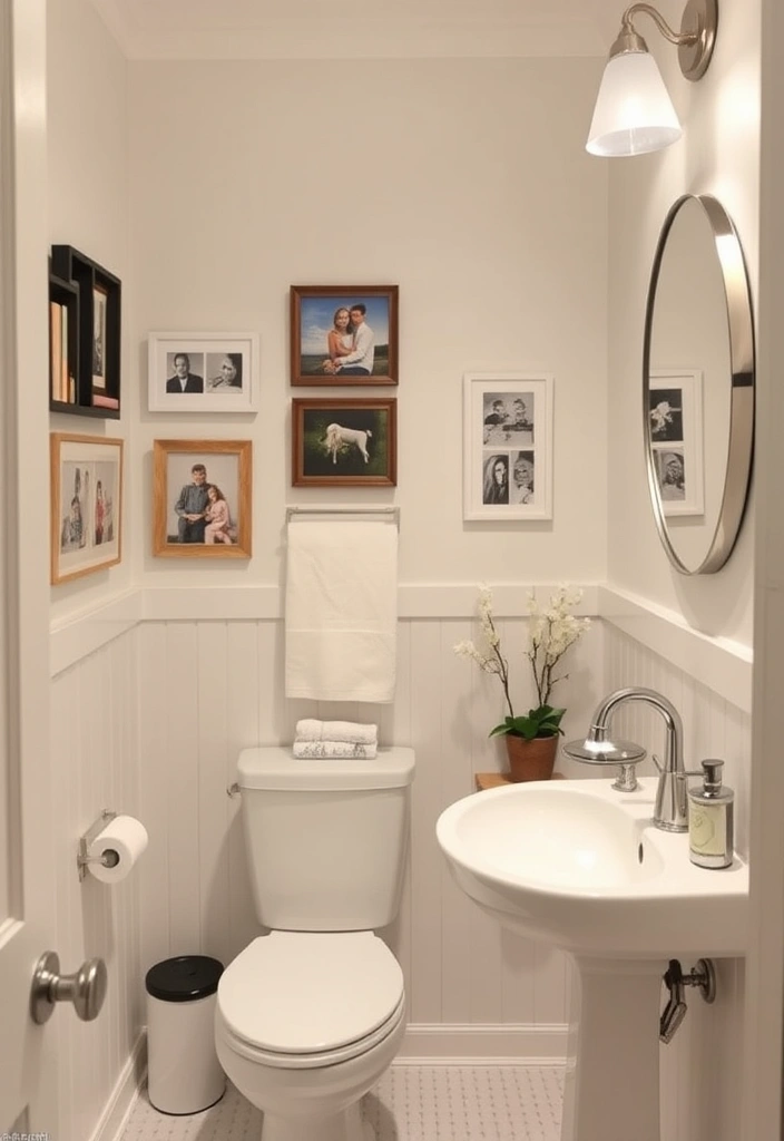 21 Stunning White Bathroom Ideas That Will Make You Want to Renovate NOW! - 21. Personal Touches
