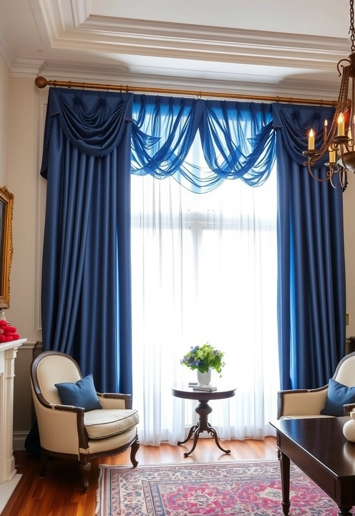 21 Traditional Living Room Ideas That'll Make You Feel Right at Home (You Won't Believe #15!) - 7. Elegant Curtains and Drapes