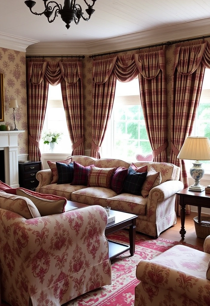 21 Traditional Living Room Ideas That'll Make You Feel Right at Home (You Won't Believe #15!) - 18. Traditional Patterns and Textiles