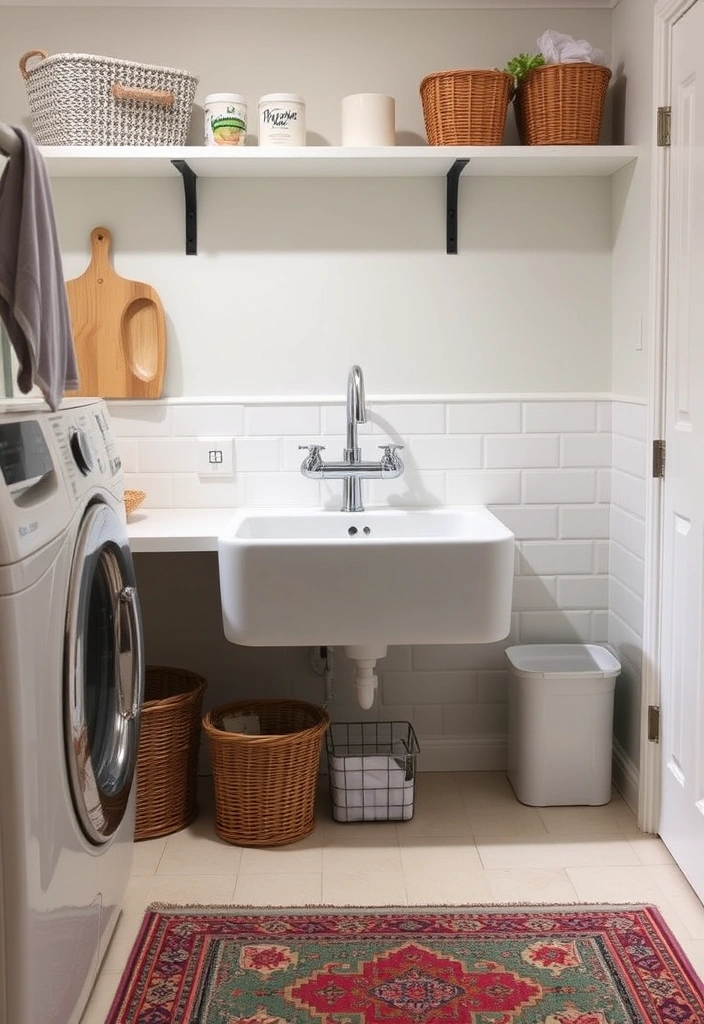 21 Laundry Room Makeover Ideas That Will Make You Want to Do Laundry! - 11. Smart Utility Sink