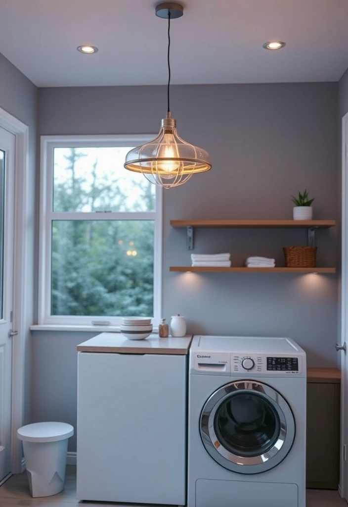 21 Laundry Room Makeover Ideas That Will Make You Want to Do Laundry! - 5. Laundry Room Lighting
