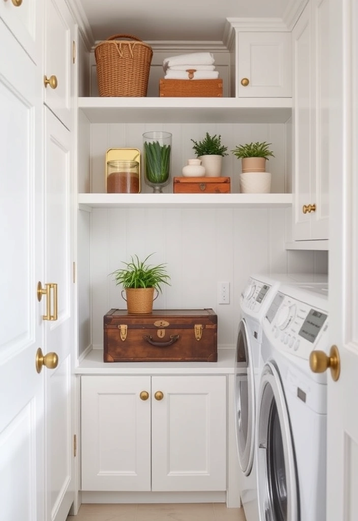 21 Laundry Room Makeover Ideas That Will Make You Want to Do Laundry! - 4. Chic Storage Solutions