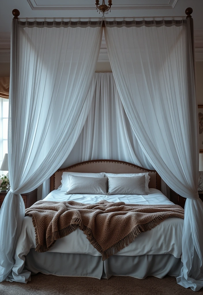 21 Cozy Bedroom Ideas That'll Make You Feel Like You're Sleeping on a Cloud! - 5. Canopy Beds for Dreamy Vibes