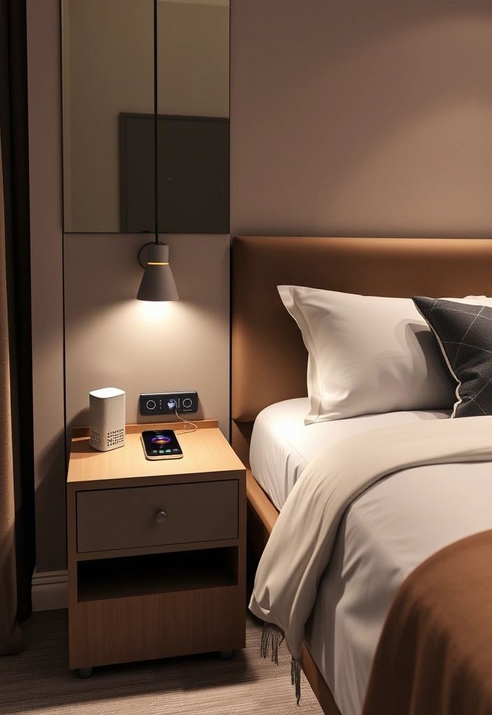 21 Guest Bedroom Ideas That Will Make Your Visitors Never Want to Leave! - 10. Smart Tech Features