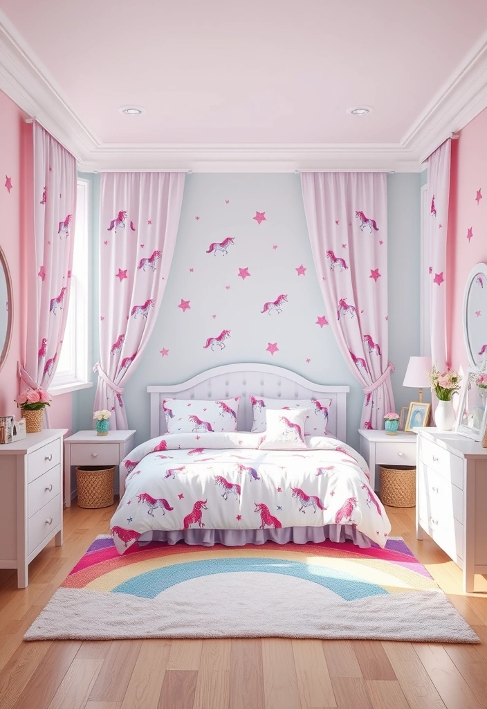 21 Stunning Girls Bedroom Decor Ideas That'll Make You Say 'I Want That!' - 16. Magical Unicorn Theme