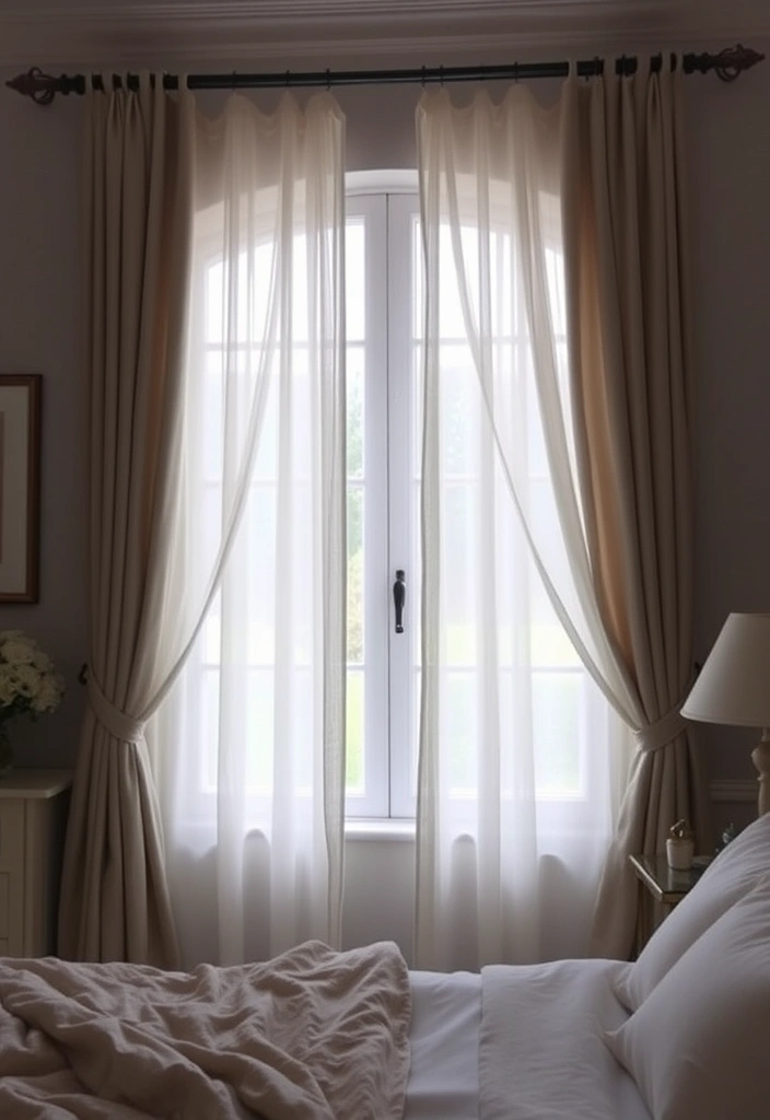 21 Cozy Bedroom Ideas That'll Make You Feel Like You're Sleeping on a Cloud! - 15. Soft Curtains