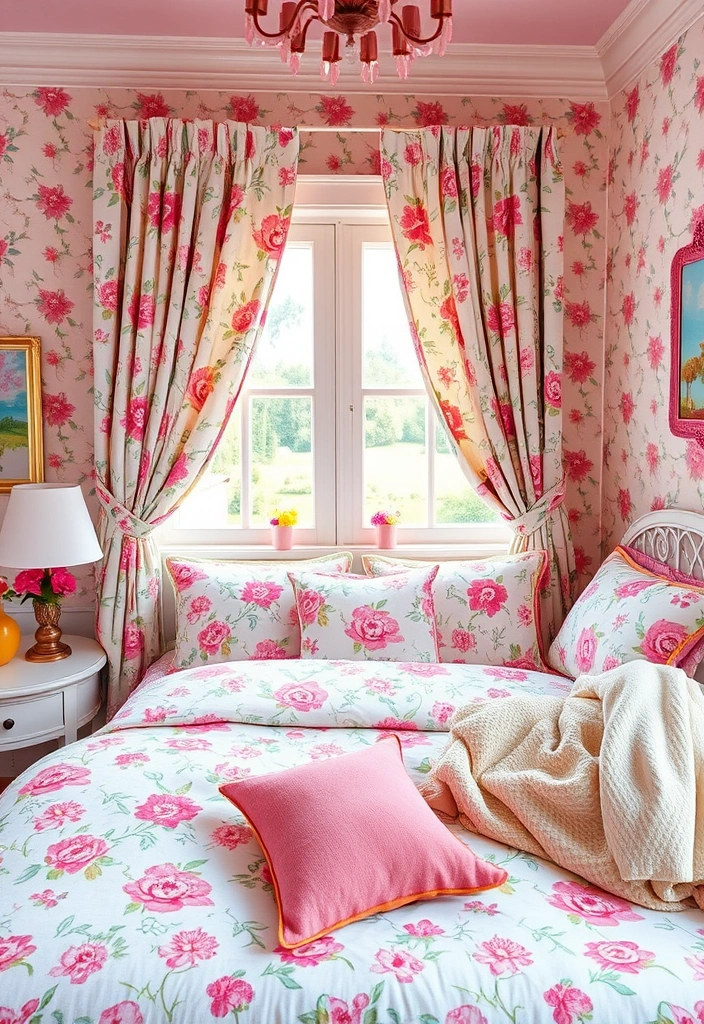 21 Stunning Girls Bedroom Decor Ideas That'll Make You Say 'I Want That!' - 11. Whimsical Floral Fantasy
