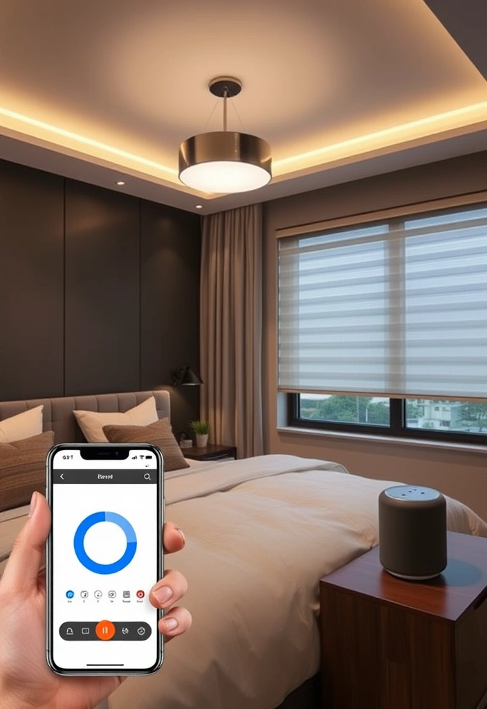 21 Contemporary Bedroom Ideas That Will Transform Your Space Like Never Before! - 10. Incorporate Smart Technology