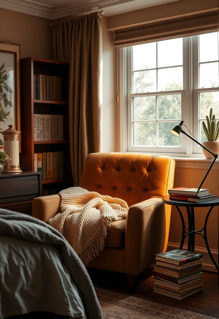 21 Contemporary Bedroom Ideas That Will Transform Your Space Like Never Before! - 7. Create a Cozy Reading Nook