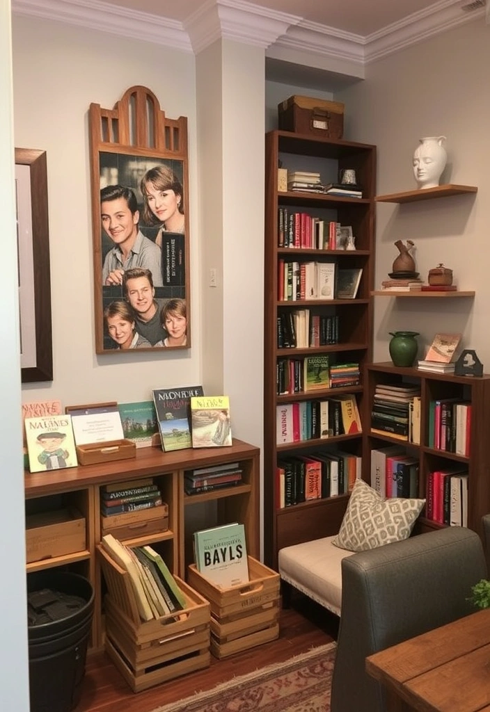 21 Grunge Room Decor Ideas That'll Make You Want to Transform Your Space! - 14. Unique Book Displays