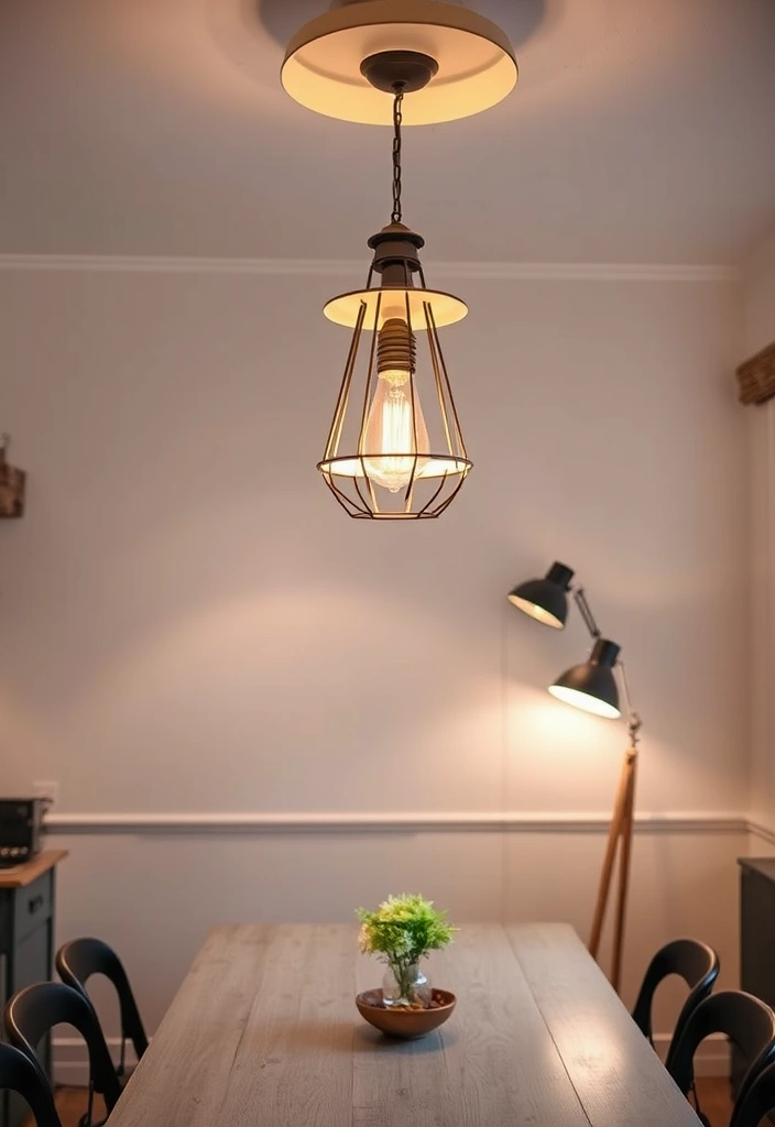 21 Grunge Room Decor Ideas That'll Make You Want to Transform Your Space! - 13. Grunge-Inspired Lighting Fixtures