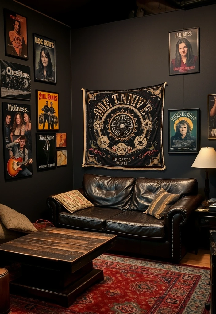 21 Grunge Room Decor Ideas That'll Make You Want to Transform Your Space! - 1. Dark Wall Colors