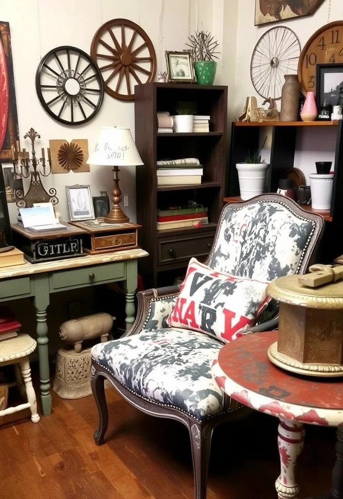 21 Grunge Room Decor Ideas That'll Make You Want to Transform Your Space! - 16. Upcycled Decor