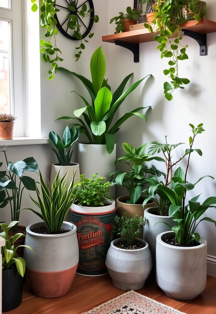 21 Grunge Room Decor Ideas That'll Make You Want to Transform Your Space! - 11. Plants with Attitude