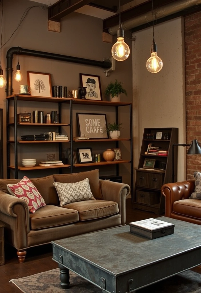 21 Grunge Room Decor Ideas That'll Make You Want to Transform Your Space! - 7. Industrial Elements