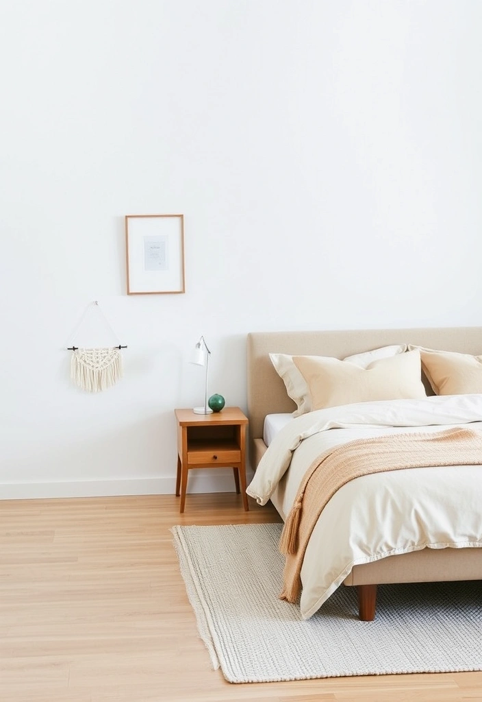 21 Cozy Bedroom Ideas That'll Make You Feel Like You're Sleeping on a Cloud! - 18. Minimalist Decor
