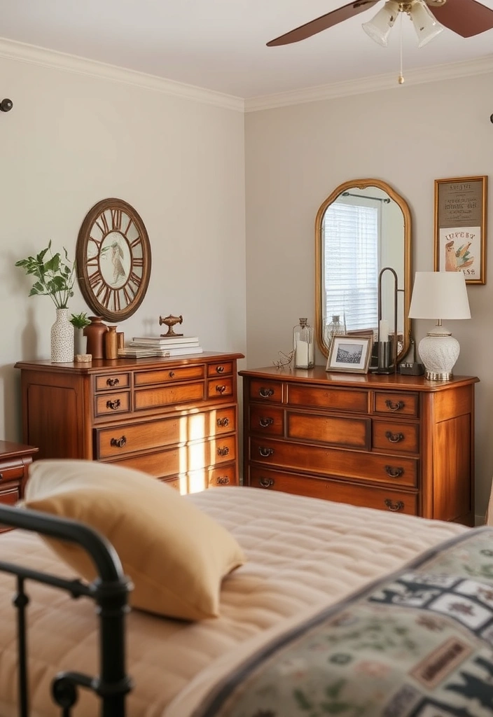 21 Cozy Bedroom Decor Ideas That'll Make You Want to Snuggle In! - 10. Vintage Accents