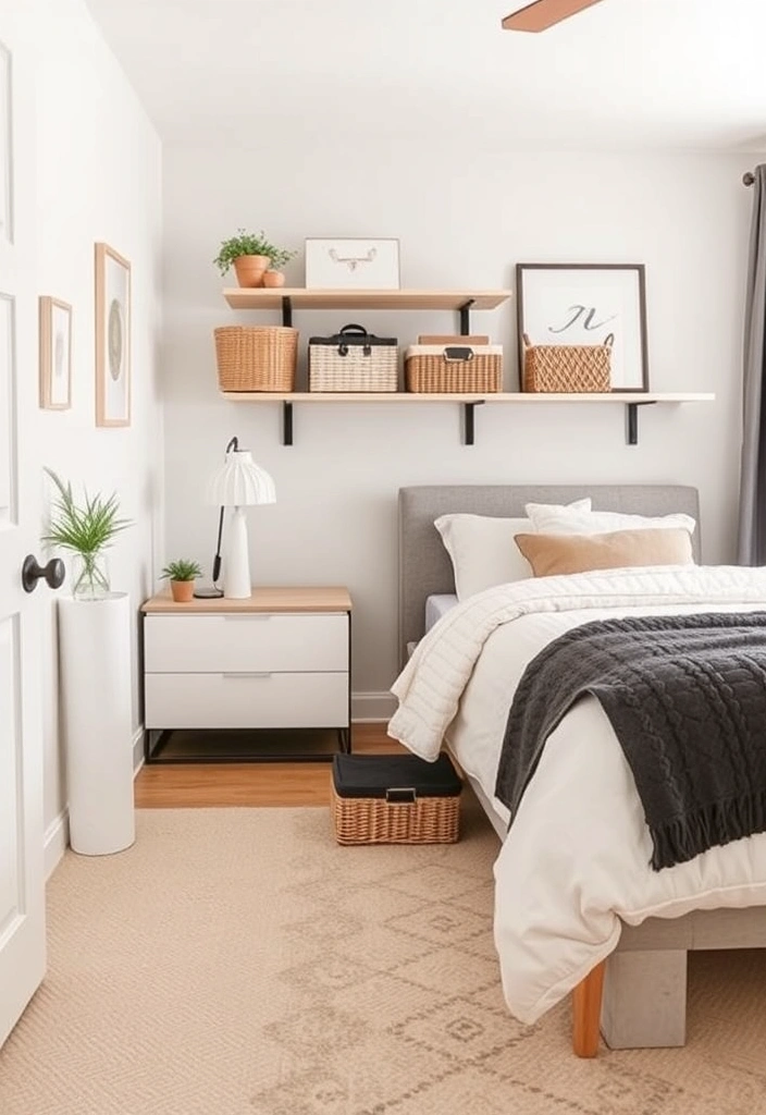 21 Cozy Bedroom Decor Ideas That'll Make You Want to Snuggle In! - 14. Creative Storage Solutions
