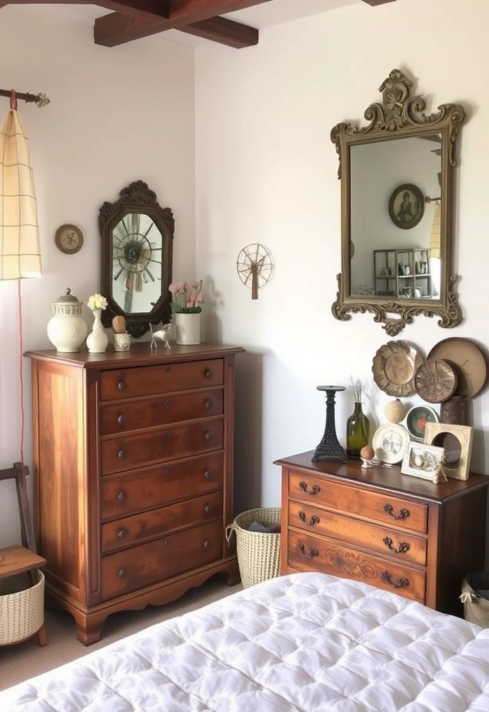 21 Cozy Bedroom Ideas You Need to See (Your Dream Space Awaits!) - 9. Vintage Finds and Antiques