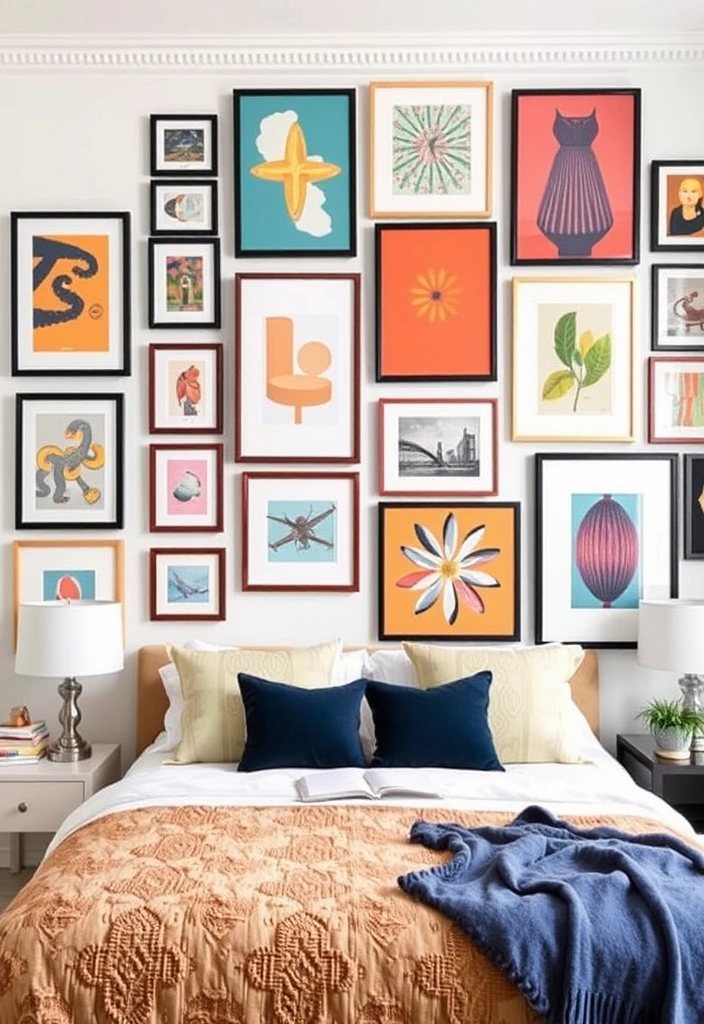 21 Cozy Bedroom Ideas You Need to See (Your Dream Space Awaits!) - 6. Statement Wall Art