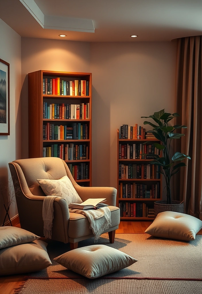 21 Meditation Room Ideas That'll Transform Your Space into a Zen Oasis! - 3. Cozy Reading Nook