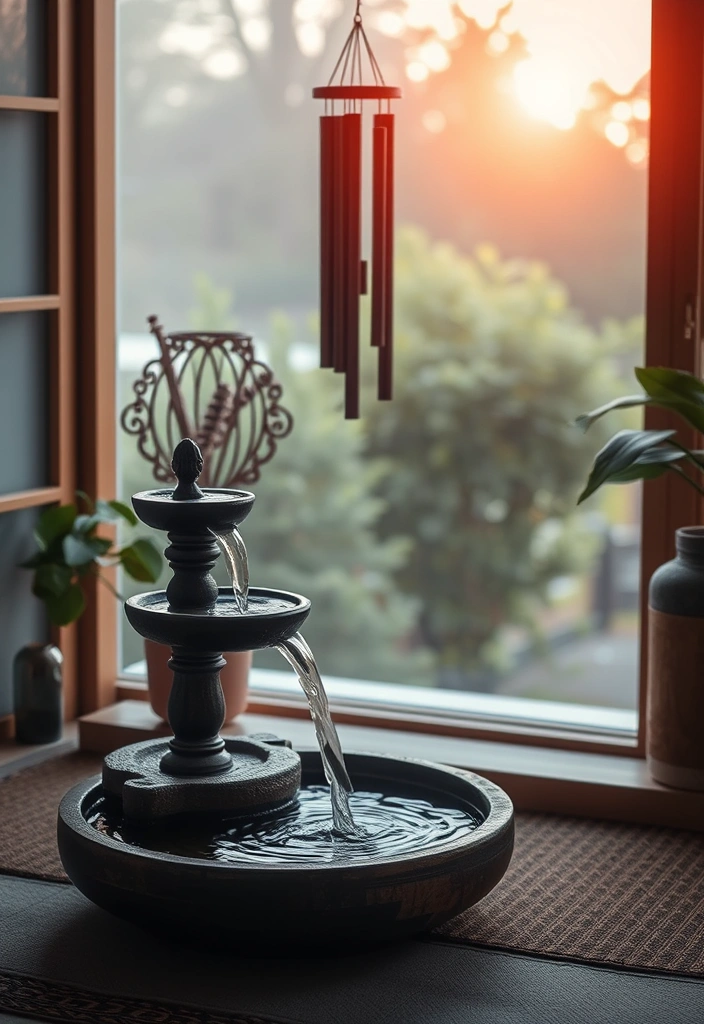 21 Meditation Room Ideas That'll Transform Your Space into a Zen Oasis! - 7. Peaceful Sound Elements
