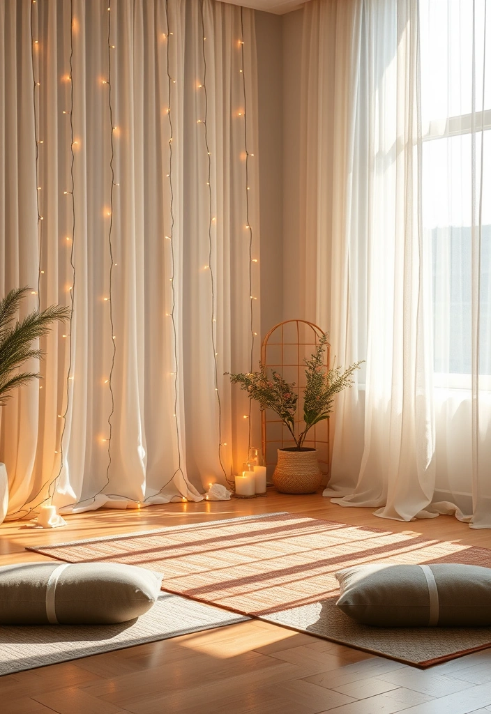 21 Meditation Room Ideas That'll Transform Your Space into a Zen Oasis! - 19. Use Soft, Natural Lighting
