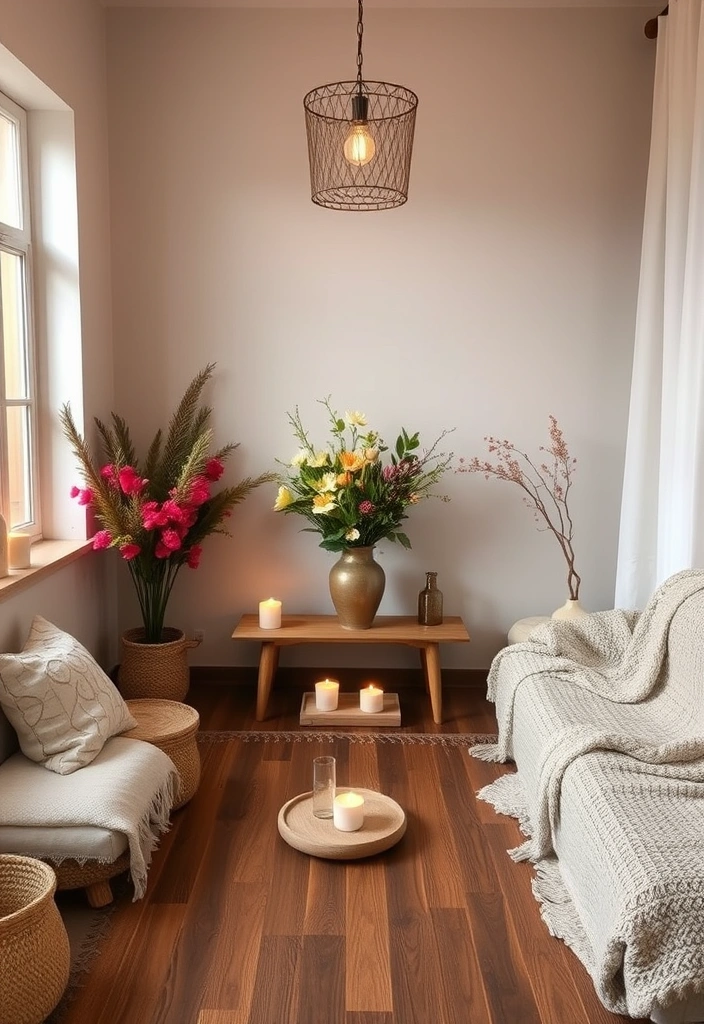 21 Meditation Room Ideas That'll Transform Your Space into a Zen Oasis! - 21. Seasonal Decor Changes